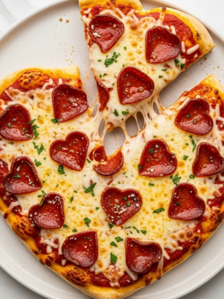 Heart Shaped Pizza Recipe