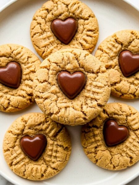 Peanut Butter Valentine’s Day Cookies Recipe