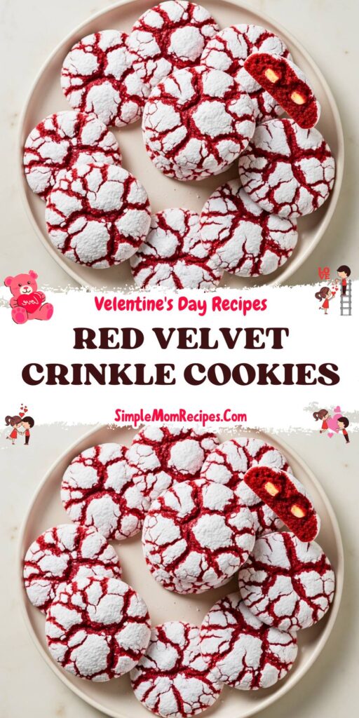 Red Velvet Crinkle Cookies Recipe