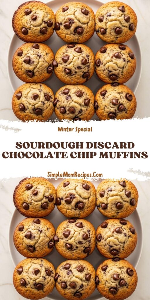 Sourdough Discard Chocolate Chip Muffins Recipe