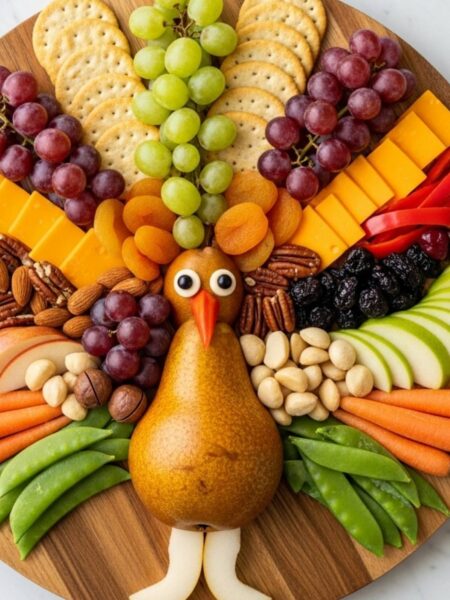 Turkey Snack Charcuterie Board