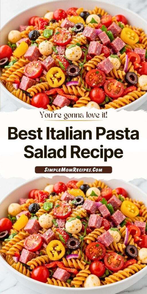Best Italian Pasta Salad Recipe
