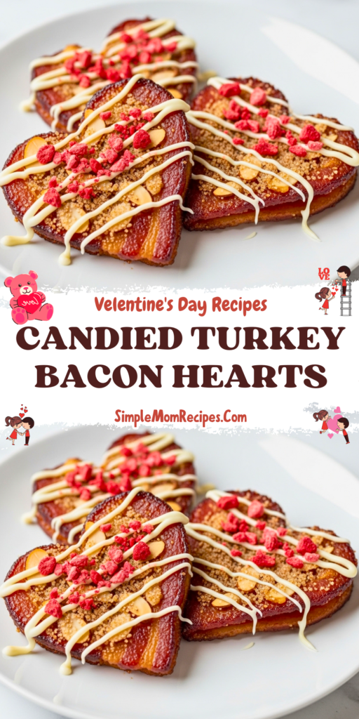 Candied Turkey Bacon Hearts Recipe