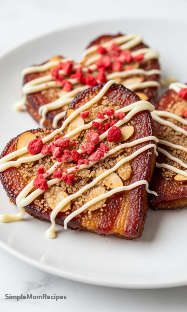 Candied Turkey Bacon Hearts Recipe