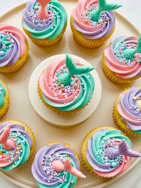 Easy Mermaid Cupcakes Recipe