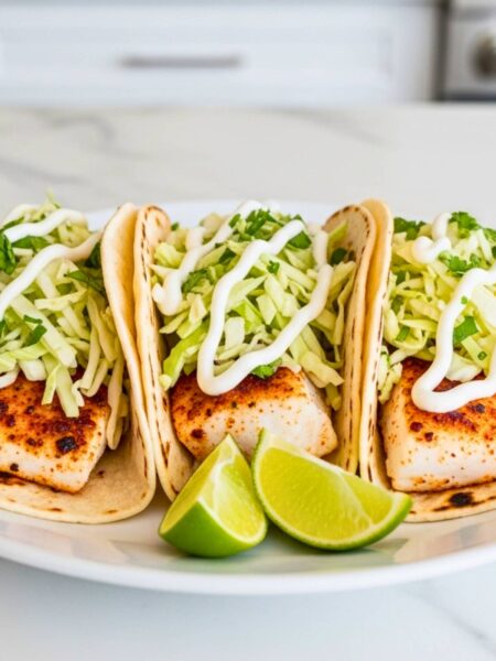 Fish Tacos with Cabbage Slaw Recipe