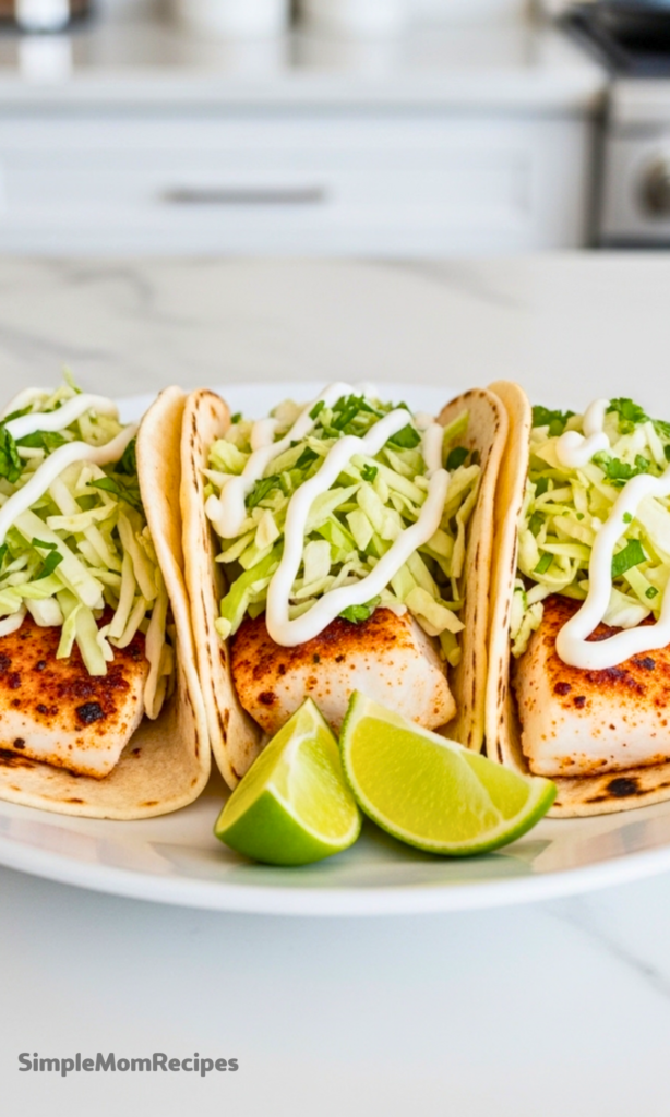 Fish Tacos with Cabbage Slaw Recipe