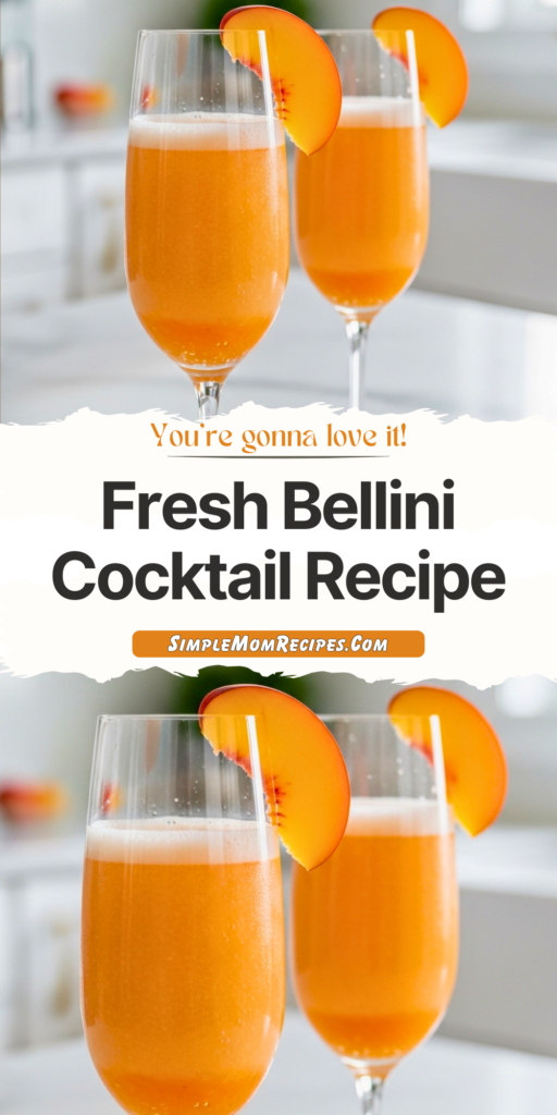 Fresh Bellini Cocktail Recipe