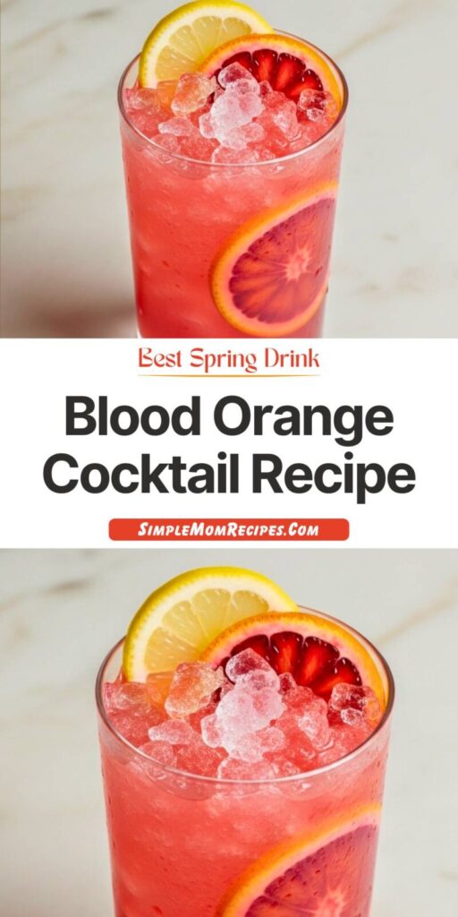 Gin and Blood Orange Cocktail Recipe