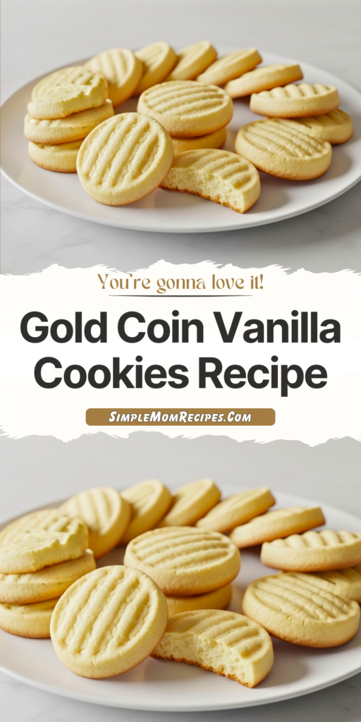 Gold Coin Vanilla Cookies Recipe