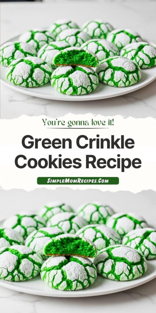 Green Crinkle Cookies Recipe