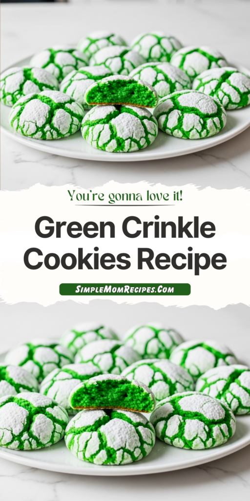 Green Crinkle Cookies Recipe