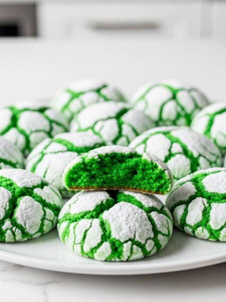 Green Crinkle Cookies Recipe