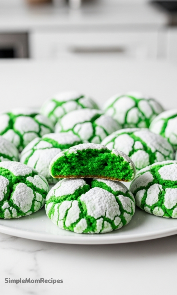 Green Crinkle Cookies Recipe