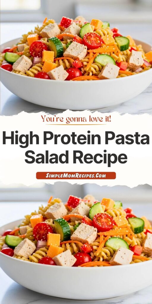 High Protein Pasta Salad Recipe