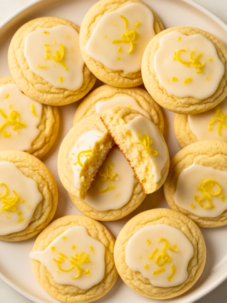Lemon Shortbread Cookies Recipe