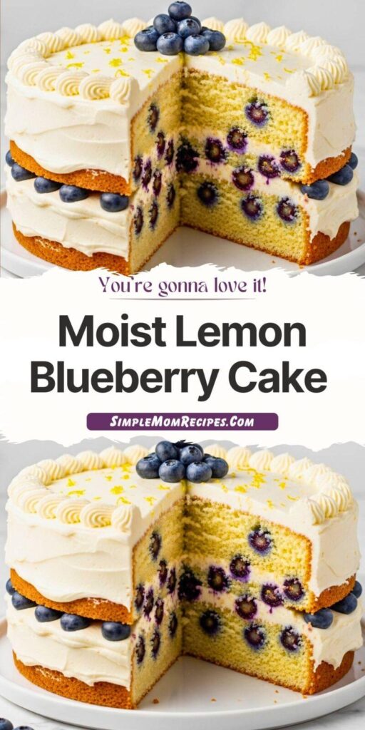 Moist Lemon Blueberry Cake Recipe