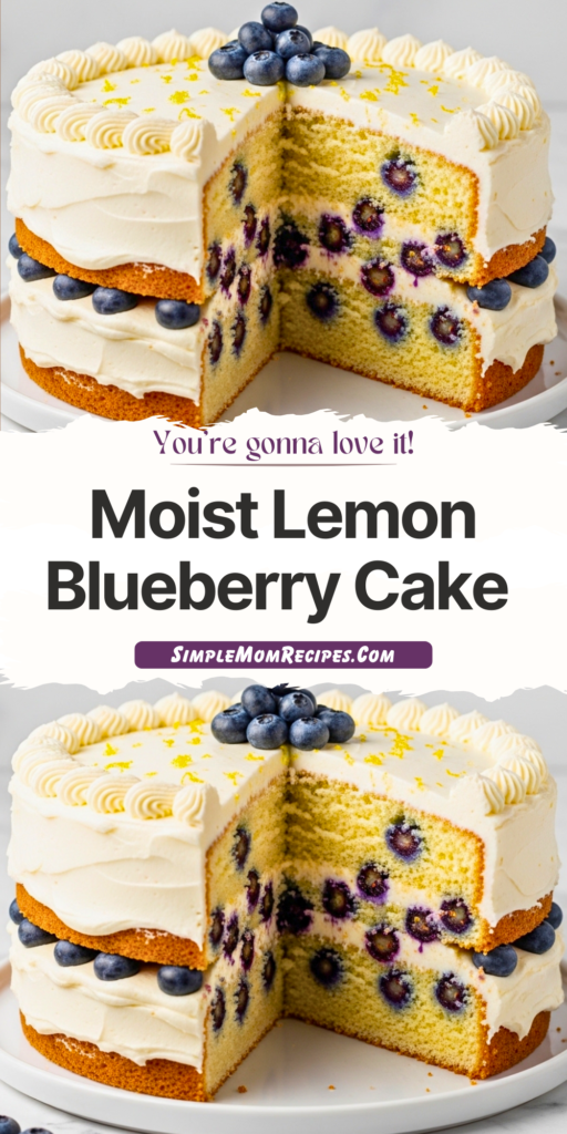 Moist Lemon Blueberry Cake Recipe