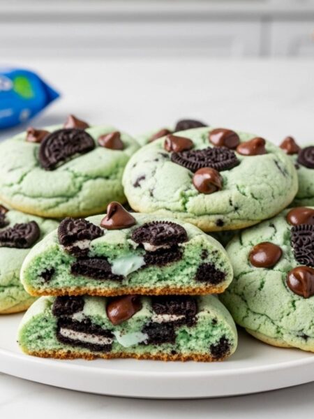 Oreo Shamrock Shake Cookies Recipe