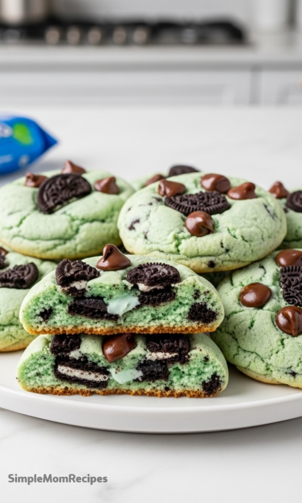 Oreo Shamrock Shake Cookies Recipe