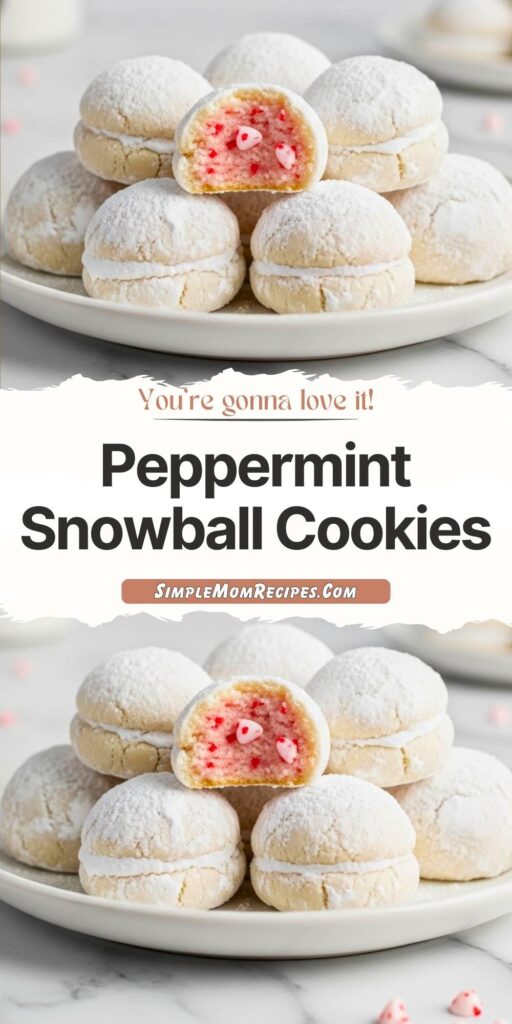 Peppermint Snowball Cookies Recipe
