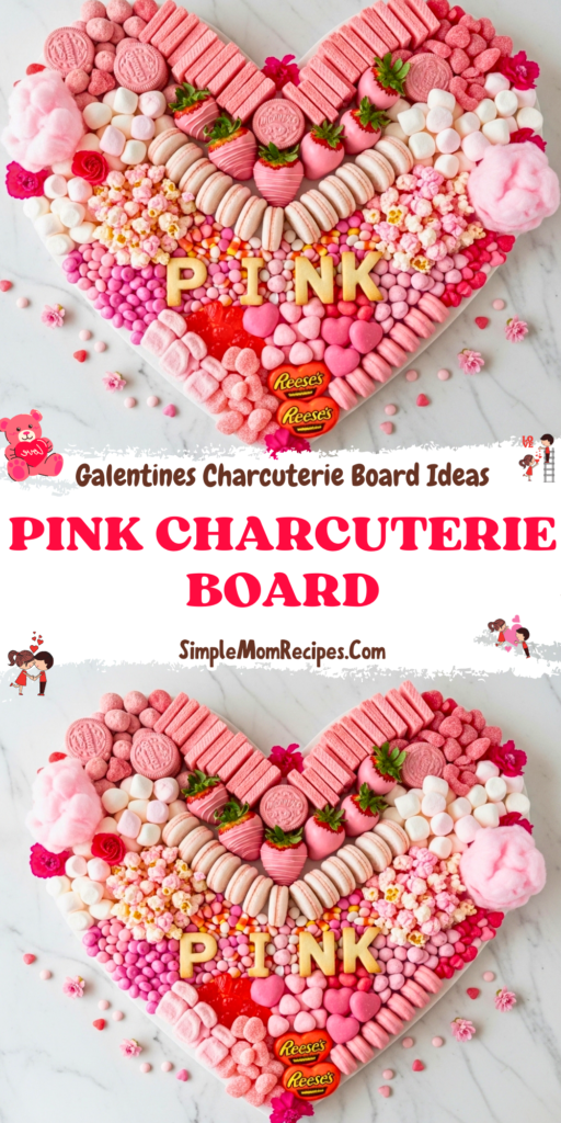 Pink Dessert Charcuterie Board