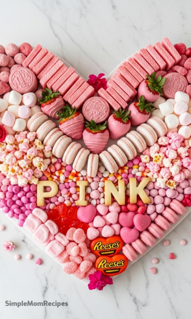 Pink Dessert Charcuterie Board