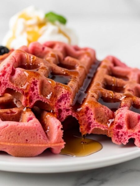 Pink Velvet Waffles Recipe