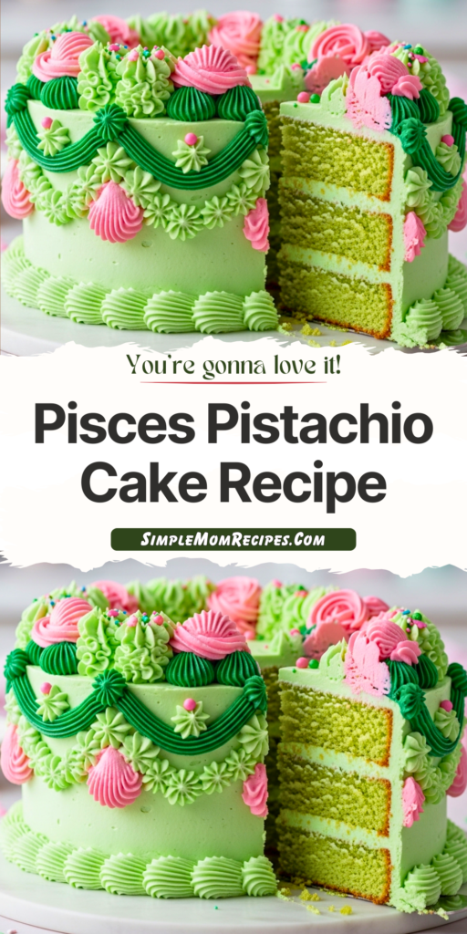 Pisces Pistachio Cake Recipe