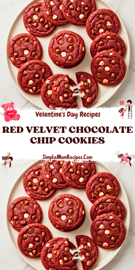 Red Velvet Chocolate Chip Cookies Recipe