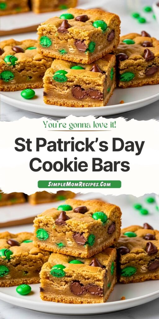 St Patrick’s Day Cookie Bars Recipe