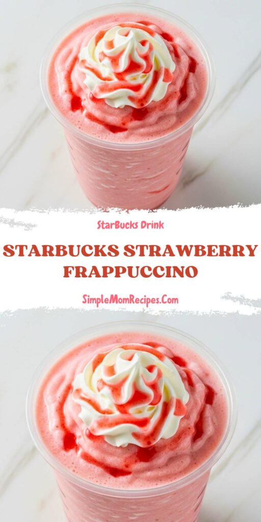 Starbucks Strawberry Frappuccino Recipe