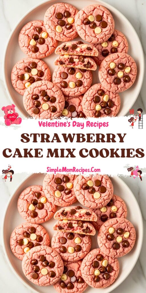 Strawberry Cake Mix Cookies Recipe