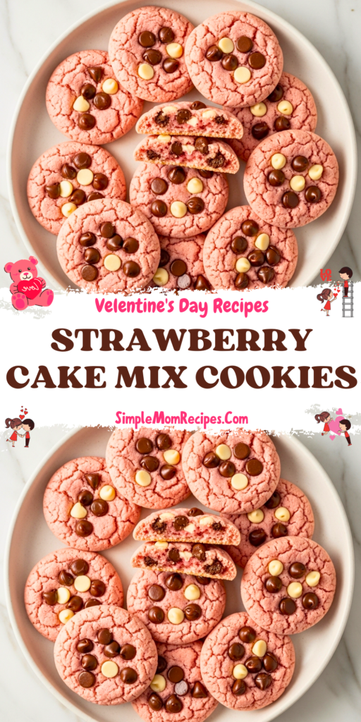 Strawberry Cake Mix Cookies Recipe