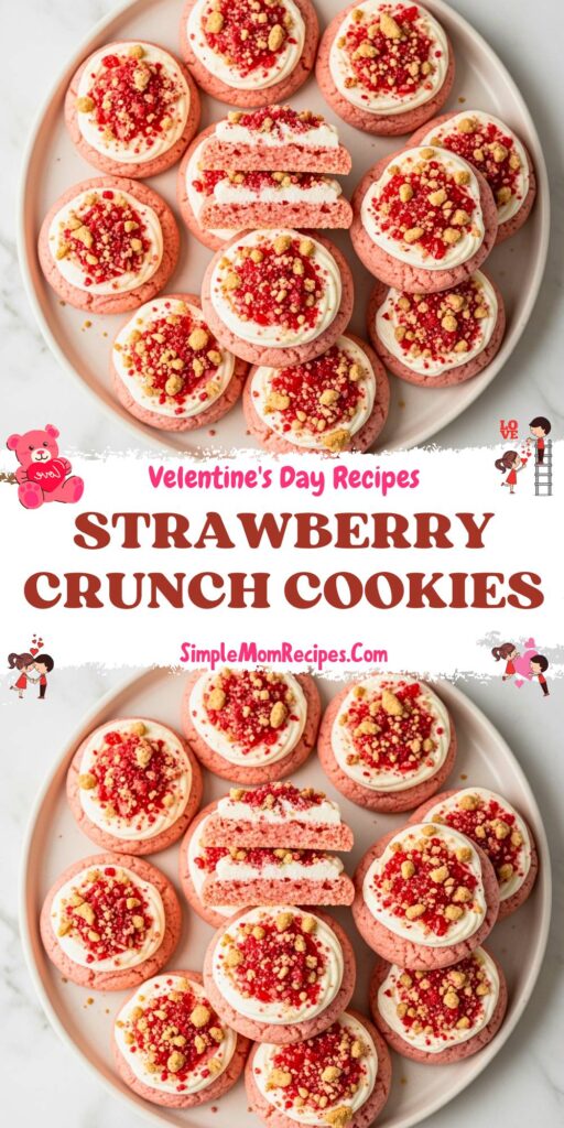 Strawberry Crunch Cake Cookies Recipe