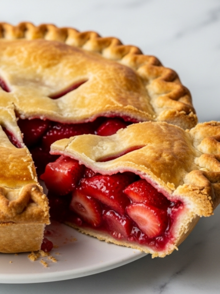 Strawberry Rhubarb Pie Recipe