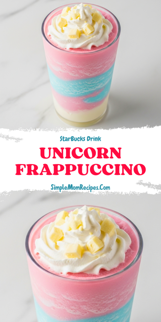 Unicorn Frappuccino Recipe
