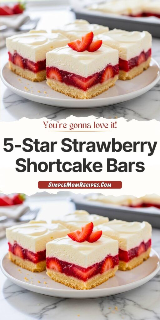 5-Star Strawberry Shortcake Bars Recipe