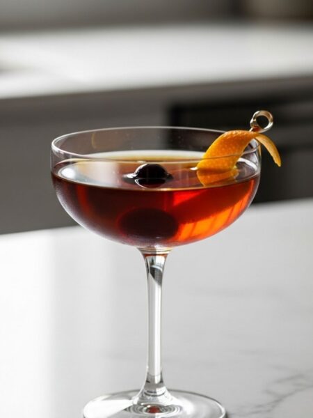 Bourbon Manhattan Cocktail Recipe