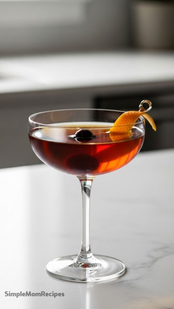 Bourbon Manhattan Cocktail Recipe