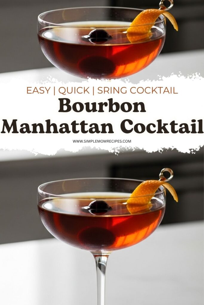 Bourbon Manhattan Cocktail Recipe