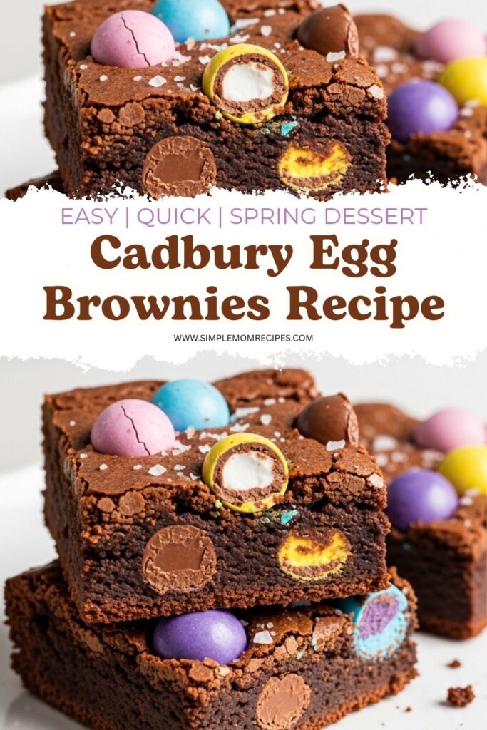 Cadbury Egg Brownies Recipe