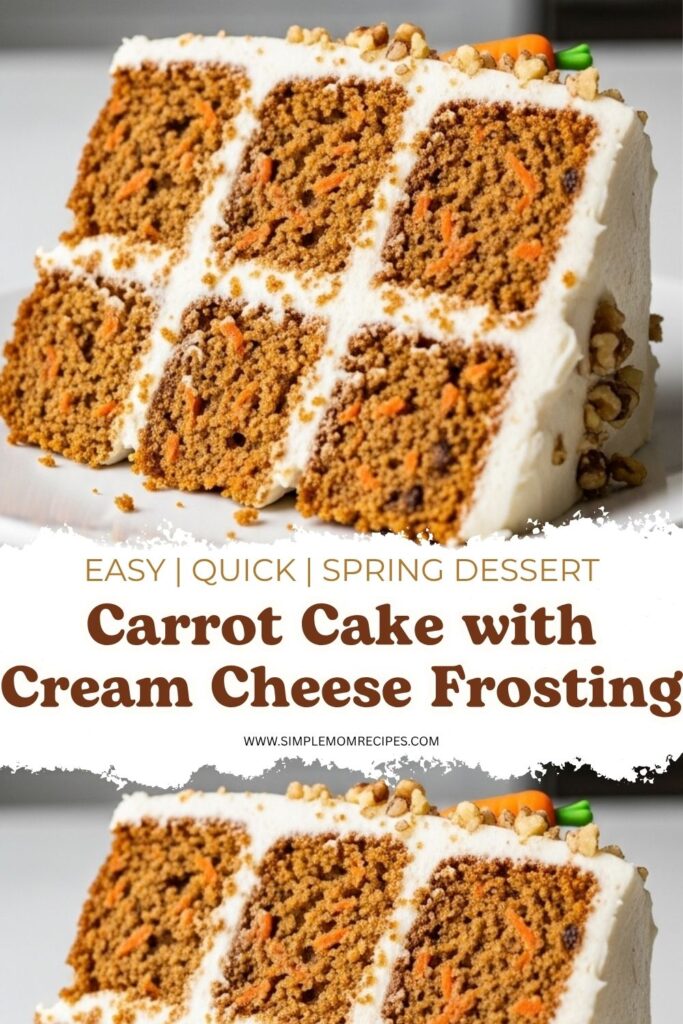 Carrot Cake with Cream Cheese Frosting Recipe