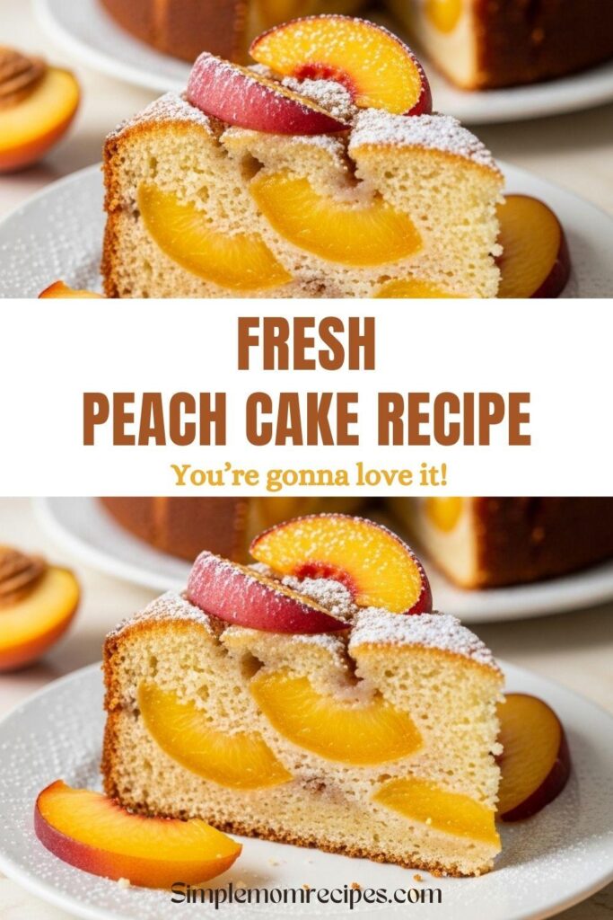 Fresh Peach Cake Recipe
