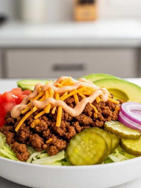Keto Burger Bowl Recipe