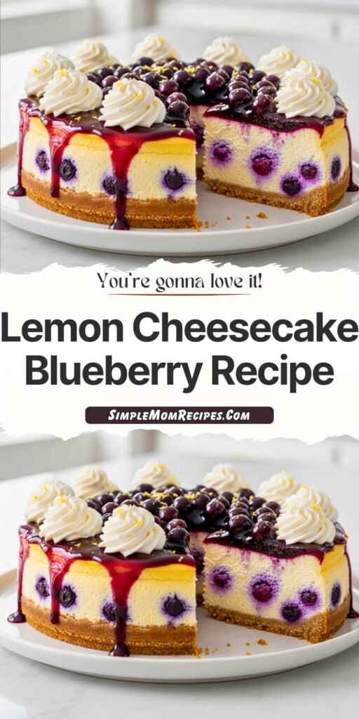 Lemon Cheesecake Blueberry Recipe