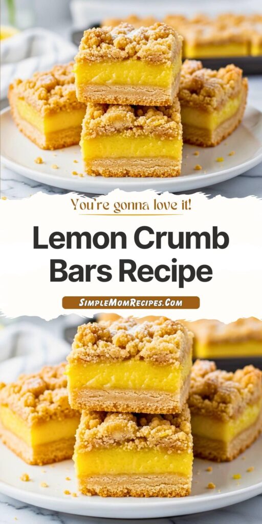 Lemon Crumb Bars Recipe