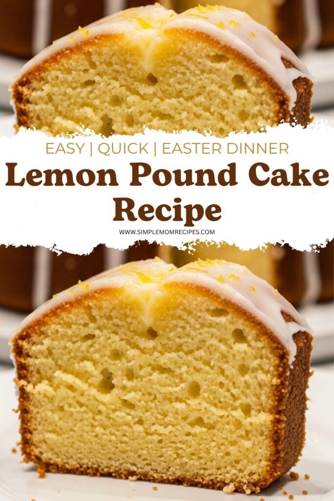 Lemon Pound Cake Recipe