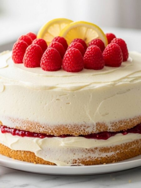 Lemon Raspberry Cake Recipe