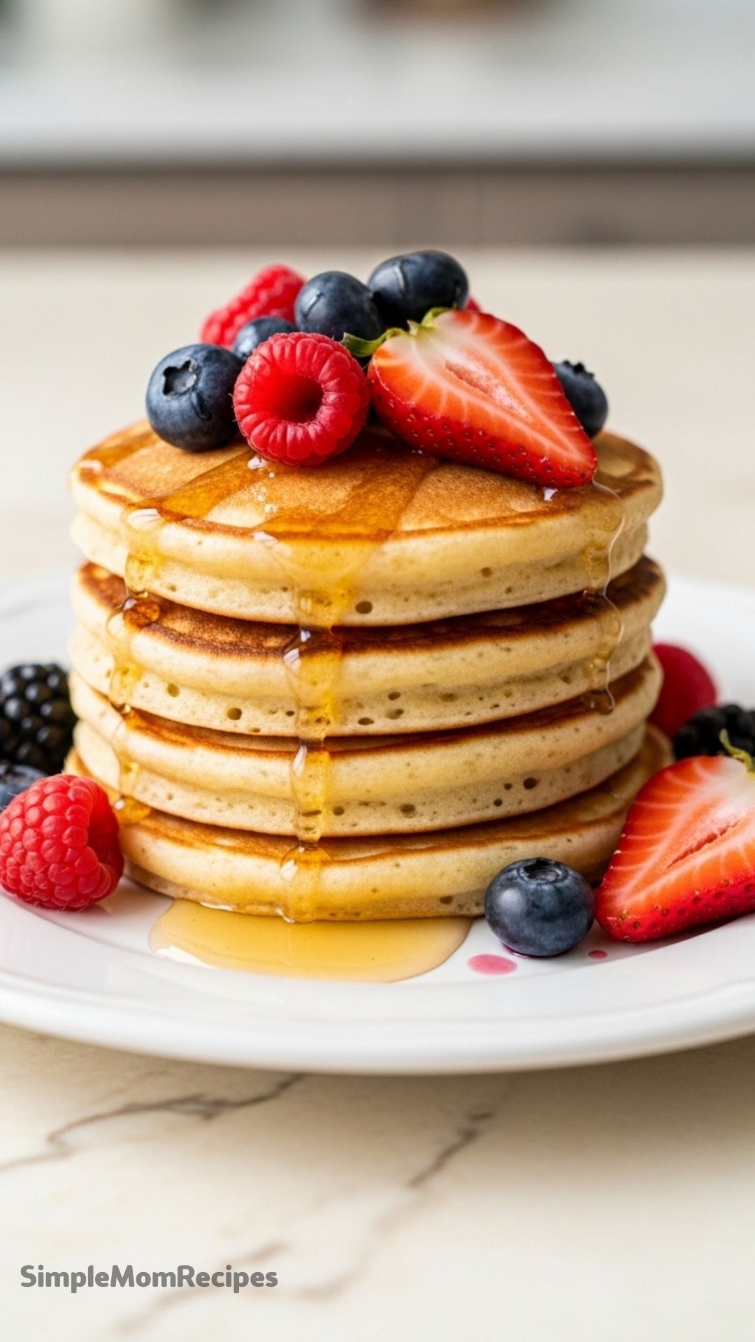 Lemon Ricotta Pancakes with Fresh Berries Recipe